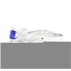 Image 3 : 14KT White Gold Ladies 0.90 ctw Sapphire and Diamond Ring