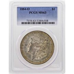 1884-O $1 Morgan Silver Dollar Coin PCGS MS63