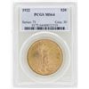 Image 1 : 1922 $20 St. Gaudens Double Eagle Gold Coin PCGS MS64