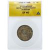 Image 1 : 1712 Nepal Mohar Patan Kingdom Coin ANACS EF40