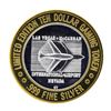 Image 2 : .999 Silver McCarran International Airport $10 Casino Limited Edition Gaming Tok