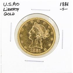 1881-S $10 Liberty Head Eagle Gold Coin