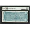 Image 2 : 1864 $10 Confederate States of America Note T-68 PMG Choice About Uncirculated 5