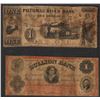 Image 1 : Lot of (2) Obsolete Bank Notes - 1855 $1 Potomax & 1862 $1 Bullion Bank