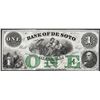 Image 1 : 1863 $1 The Bank of Soto Obsolete Note