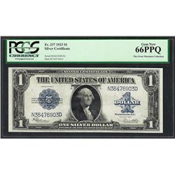 1923 $1 Silver Certificate Note Fr.237 PCGS Gem New 66PPQ