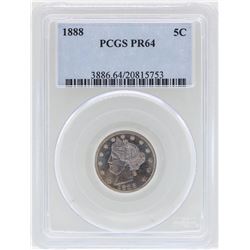 1888 Liberty V Nickel Proof Coin PCGS PR64