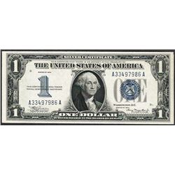 1934 $1 Funnyback Silver Certificate Note