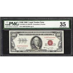1966 $100 Legal Tender Note Fr.1550 PMG Very Fine 35