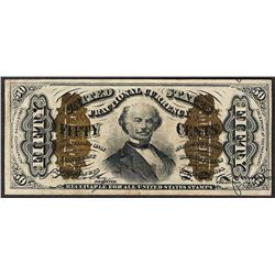 March 3, 1863 Fifty Cents 3rd Issue Spinner Fractional Note