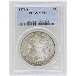 1879-S $1 Morgan Silver Dollar Coin NGC MS64