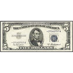 1953A $5 Silver Certificate STAR Note