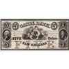Image 1 : 1800's $5 Canal Bank New Orleans Obsolete Note