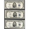 Image 1 : Lot of (3) 1953A $5 Silver Certificate Notes
