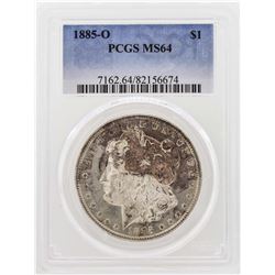 1885-O $1 Morgan Silver Dollar Coin PCGS MS64