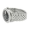 Image 5 : Rolex Mens Stainless Steel 3.15 ctw Black Diamond Datejust Wristwatch