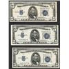 Image 1 : Lot of (3) 1934D $5 Silver Certificate Notes