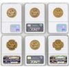 Image 2 : Lot of 1894-1899 $10 Liberty Head Eagle Gold Coins NGC MS62