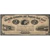 Image 1 : 1873 $2 Charlotte Columbia and Augusta Rail Road Obsolete Note
