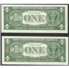 Image 2 : Lot of (2) Consecutive 1957 $1 Silver Certificate STAR Notes Uncirculated