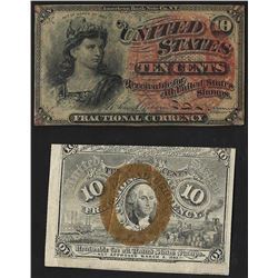 Lot of (2) Ten Cent Fractional Currency Notes