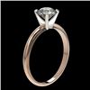 Image 4 : 1.05 CTW Certified H-SI/I Quality Diamond Solitaire Engagement Ring 10K Rose Gold - REF-216N4Y - 364