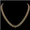 Image 1 : 31.1 CTW Tourmaline & Diamond Halo Necklace 10K Rose Gold - REF-600W2F - 40422