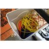 Image 1 : WHITE TOTE OF EXTENSION CORDS