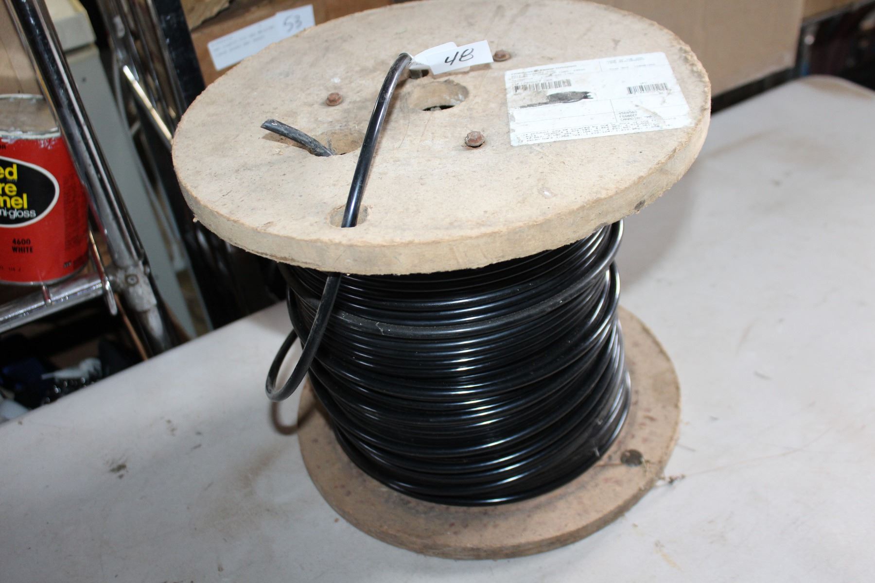 LARGE SPOOL OF ELECTRICAL WIRING