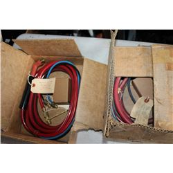 TWO LIQUID TIG GAS WELDING TORCH HOSES AND HEADS