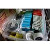 Image 1 : TOTE OF ELECTRICAL TAPE ASSORTED SIZES