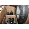 Image 1 : WHEEL BARRELL WHEEL AND EIGHT DOLLY CASTORS