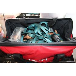 HILTI BAG WITH CABLE TIES AND ASSORTED TOOLS