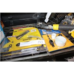 TWO STAPLERS AND DOOR INSTALLATION HOLESAW KIT