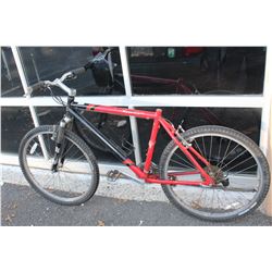 RED AND GREY DIAMOND BAK BIKE NO SEAT