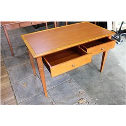 2 DRAWER MODERN MAPLE DESK