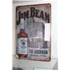 Image 1 : NEW 8X12 TIN SIGN, JIM BEAM