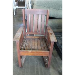 MISSION OAK ARMCHAIR