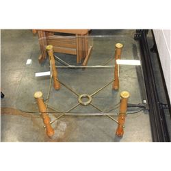GLASS TOP COFFEE TABLE