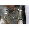 Image 3 : GLASS TOP COFFEE TABLE