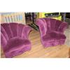 Image 1 : PAIR OF CHANNEL BACK LOUNGE CHAIRS