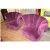 Image 2 : PAIR OF CHANNEL BACK LOUNGE CHAIRS