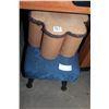 Image 1 : TWO VINTAGE FOOTSTOOLS