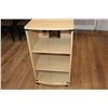 Image 3 : MAPLE ROLLING GLASS DOOR ENTERTAINMENT CABINET