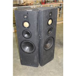 PAIR OF KAPPA POLYDOME EMITR FLOOR SPEAKERS