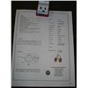 Image 2 : 14KT YELLOW GOLD GENUINE GARNET AND DIAMOND EARRINGS WITH APPRAISEL $1120.00