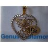 Image 1 : 10KT YELLOW GOLD DIAMOND FILIGREE PENDANT WITH CHAIN RETAIL $600.00