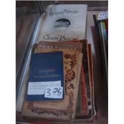 VINTAGE COOKBOOKS AND OTHER ANTIQUE BOOKS