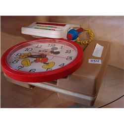 VINTAGE FISHER PRICE RECORD PLAYER AND TAPE DECK