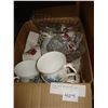 Image 1 : CHINA CUPS AND SAUCERS AND CRYSTAL